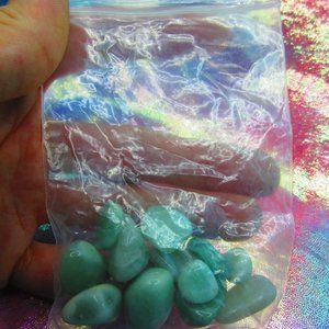 Green Aventurine Tumbled 1 Ounce Grid Set